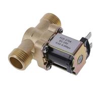 Brass Electric Solenoid Valve AC220V DC12V Integration Faucet Solenoid for Valve Control Normally Closed G1/2''(12V)