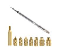 Brass Embedded Thread Insertion Set Soldering Iron Tips Heat Insert Nut 2mm-8mm Hot Melt Insets for 3D Printer Part Hot Melt Insets