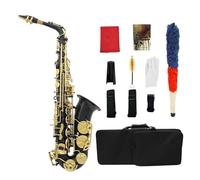 Brass Engraved Eb E-Flat Alto Saxophone Sax Wind Instrument With Case With Sax Accessories