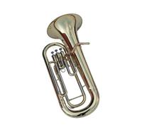 Brass Euphonium with three vertical keys in the key of B flat