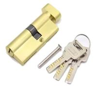 Brass Euro Door Lock Cylinder Eccentric Barrel with 3 Keys