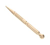 Brass Facial Acupoint Massage Stick for Eye and Eyebrow Care at Home | Lightweight Golden Finish, Smooth Rounded Surface, Dual-ended Design, Suitable for Gentle Facial Therapy and Estheticians