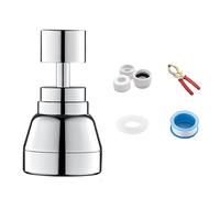 Brass Faucet Aerator 3 Sprays Pattern Pressure Boosts 360 Rotate Function Brass Aerator Splatters Guards for Kitchen Sink Not Splatters Bathroom Faucet Head