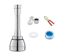 Brass Faucet Aerator 3 Sprays Pattern Pressure Boosts 360 Rotate Function Brass Splatters Guards for Kitchen Sink Adjustable Flows Faucet Replacement