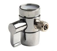 Brass Faucet Diverter Valve M22 Thread Above Counter Water Filter Splitter for 1/4" RO Tubing Kitchen Bathroom Sink