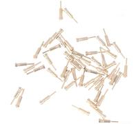 Brass Female Pin Connectors 50pcs for Fluorescent Tubes | resistant material, stable electrical connection, for ideal for retro clocks, 0.9cm length