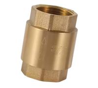 Brass Female Thread Inline Spring Check Valves Replacement Single Way Connector Water None Return Valves DN20/DN15 Female Threaded Single Way Connector