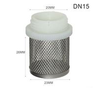 Brass Filter Basket with 304 Stainless Steel Filter Head, Suction Basket for Plumbing, Replacement Filter Basket Compatible with DN15 DN20 DN25 Valve Parts(DN15)