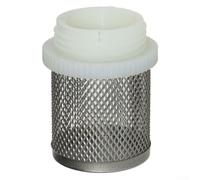 Brass Filter Basket with 304 Stainless Steel Suction Strainer for Plumbing Systems, DN15 DN20 DN25 Threaded Water Valve Replacement Parts(DN25)
