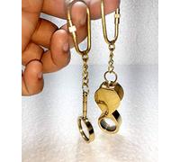 Brass Finish Magnifying Glass Keychain Nautical Assorted Key Ring Brass Keychain Handmade Keychain & Key Ring