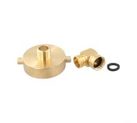 Brass Fire Hydrant Hose Adapter 2-1/2 NH Female x 3/4 GHT Male for Water Transfer Between Hydrants and Flexible Hoses (C)