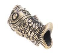 Brass Fish Paracord Pendant Compact Paracord Bead Outdoor Equipment Knife Strap Outdoor Gear Decorative Knife Pendant