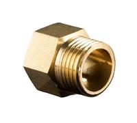 Brass Fitting F/M Metric to Imperial Thead Female to Male Thread Pipe Connectors Copper Coupler Adapter Threaded Joint(M18X1.5-G1I2)