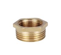 Brass Fitting Reducing Hex Bush Bushing Male to Female Connector Fuel Water Gas Oil 1/8" 1/4" 3/8" 1/2" 3/4" 1"(3I8-1I4,5PCS)