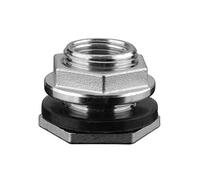 Brass Fittings, Tap Connector,1/2" 3/4" 1" 1-1/4" 1-1/2" 2" BSP Female Thread,SUS304 Pipe Single Loose Key Swivel Fitting Nut Water Tank Jointer Connector(2")