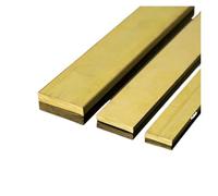 Brass Flat Bar Plate Strip Thickness 2/3/4/5/6-19mm Pure Copper Rectangular Solid Metal Sheet Width 5/6/8-80mm Length 500mm for Crafting Maintenance Electrical Architectural(4x55x500mm)