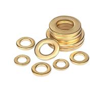 Brass Flat Washer M2 M2.5 M3 M4 M5 M6 M8 M10 M12 M14 M16 M18 M20 M22 Solid Brass Gasket Shim(M4x10x0.8(100pcs))