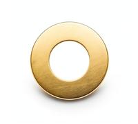 Brass Flat Washer, M22 Metric Bronze Washer for Screws Bolts, DIN 934, 22mm ID, 39mm OD, 3mm Thick (Pack of 5)
