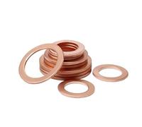 Brass Flat Washer, M3 M4 M5 M6 M8 M10 M12 M14 M16 M18 M20 M22 M24 M27 M30 Boat Red Brass Copper Sealing Washer Flat Seal Ring Gasket DIN7603(M24x34x2 (2pcs))