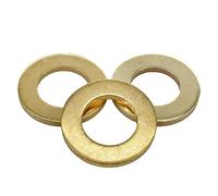 Brass Flat Washer, M5 Metric Bronze Washer for Screws Bolts, DIN 934, 5mm ID, 10mm OD, 0.8mm Thick (Pack of 250)