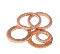 Brass Flat Washer Sealing Rings Copper Washer For Oil Sump Plug M5-M60 10 Pcs(M30X50X2mm 1pcs)