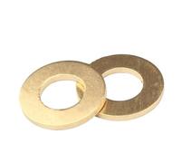 Brass Flat Washer Sealing Rings Solid Set M2-M24 Multiple Thicknesses 1-200 pcs(M14 x 28 x 1.5(5pcs))