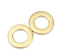 Brass Flat Washer Sealing Rings Washers M2 to M24 Pack of 100 Pcs(M14x28x2mm (10pcs))