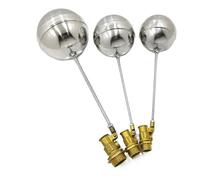 Brass Float Valve DN15 DN20 DN25 Water Tank Level | 304 Stainless Ball Valve Steel Stem Toilet Water Tank Liquid Level Control(DN15)