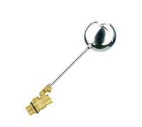 Brass Float Valve for Water Tower & Tank - Automatic Water Level Control, Adjustable Float Ball Valve, 1PCS(1Inch)