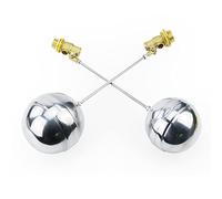 Brass Floating Ball Valve 1/2" 3/4" 1" - Durable SS201 Stem Flow Control for Water, Oil, and Gas Applications(2Pcs 1")