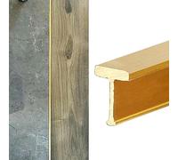 Brass Floor Transition Strip Wood to Tile, Extra Narrow Gap Covering Seam Threshold Strips, T Molding Decoration Bar Carpet Edge Trim