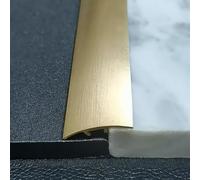 Brass Flooring Transition Strip for Wood & Tile, Doorway Threshold Edge Reducer, Gap Cover Trim, Ramp Edging Strips, 30mm x 4.5mm, 13ft (396cm)