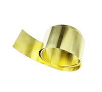 Brass Foil Roll - 1m Long Copper Metal Brass Sheet for Crafting and Decoration(0.01x100x1000mm)