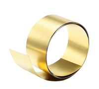 Brass Foil Sheet - 500mm x 1000mm, 0.01mm to 0.3mm Thickness - Durable Brass Metal Thin Sheet,1pc(0.02x100x1000mm)