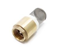 Brass Foot Valve 1" 33,7mm Check Valve Non Return with Stainless Strainer for Pump