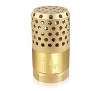 Brass Foot Valve 3/4 inch NPT Heavy Duty Spring Mesh Check Valve Female Connection One Way Foot Valve Backflow Preventer with Holes Strainer Filter for Well Jet Pumps Foot Valv (3/4'' NPT)