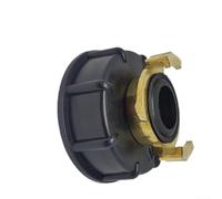 Brass for IBC Quick Coupling for Rain Barrels Water Storage Tanks - 3/4 Female Bayonet S60x6 (60mm) Coarse Thread Cap - Garden Agriculture Irrigation Use