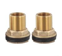 Brass for ibc Tank Fittings S60x6 Coarse Thread 2PCS Brass for(3/4inch x 1/2inch)