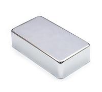 Brass For LP Electric Guitar Pickup Cover Closed Copper Shell Metal Shell Pickup Cover Silver 70 * 39mm Guitar Parts(Silver)