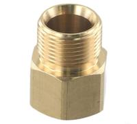 Brass for m22 Adapter 15mm Male 14mm Female Thread Brass for | Solid brass construction, resists rust and , handles 4500 PSI, precise metric threading