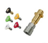 Brass for Quick Release Adapter for Karcher K2-K7 for guns Brass(B) | 1/4in female quick connect, fits for karcher for k2- for k7 for guns, replaces bayonet fitting, easy nozzle swap
