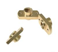 Brass for t8 Screw Nut 2mm Pitch Wear Resistant Brass for t8 | H-type design, double machined edges, prevents rotation, stable printing, for t8 2mm pitch compatible