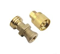 Brass forklift Propane Tank Adapter for RE7141M Quick Connect Valve, for Connector Fitting Compatible with 20lb 33.5lb 43.5lb Cylinders, Industrial Gas Line Accessory(C)