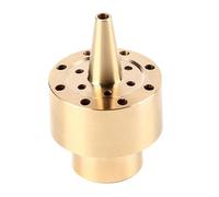 Brass Fountain Nozzle Head 1/4 1/2 3/4 Inch, Multi-Direction Water Spray Sprinkler for Pond Garden Courtyard, Column Jet Design Outdoor Water Feature
