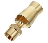 Brass Fountain Nozzle Heads Mushroom Fan Shaped Outdoor Pond | Solid Brass, Internal Thread Fitting, Golden Finish, Quick Install, Wind Resistant Spray for Landscape Water Features