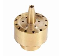 Brass Fountain Nozzle, Multi-Directional Adjustable Water Spray Nozzle for Garden Pond Outdoor Decoration Gold 1/4 1/2 3/4 Inch Sizes