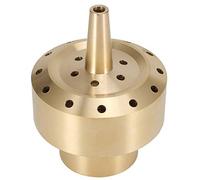 Brass Fountain Nozzle Sprinkler, Water Fountain Spray Head for Garden Pond, Flower Shape Water Spray Nozzle with Female Thread Connection, Durable Brass Material for Landscape Deco (1.5 inch DN40