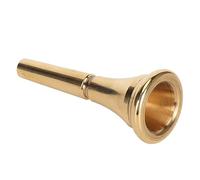 Brass French Horn Mouthpiece | Gold Plated Tarnish Protected Design | Standard Size Replacement for Concerts/Stage/Practice | Rich Elegant Sound & Easy Installation