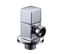 Brass G1/2 Toilet Flush Angle Valve 1Pcs(Chromium Color)