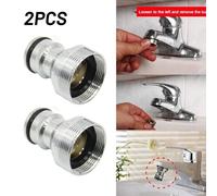 Brass Garden Hose Adapter Coupling, M22 Female to M24 Male Threaded Tap Connector for Irrigation, Lawn Sprinklers, Car Wash & AG Connection